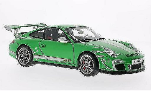Porsche 911 GT3 1/18 Autoart 4.0 groen/grijs 2011 modelauto
