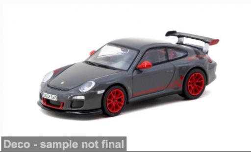 Modelauto Porsche 911 GT3 RS grijs/rood 2008 1/64 Tarmac Works