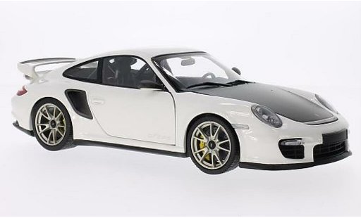 Porsche 911 GT2 1/18 Minichamps wit 2010 modelauto