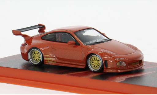 Modelauto Porsche 911 Base Old rood 1/64 Tarmac Works