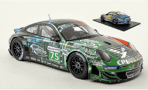 Porsche 911 GT3 1/18 Spark R No.75 ProSpeed 24h Le Mans 2011 /J.van modelauto