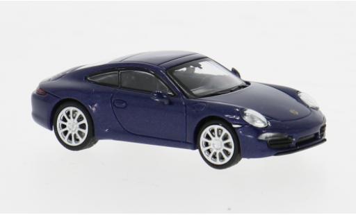 Modelauto Porsche 911 Base blauw 2011 1/87 Minichamps