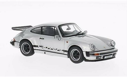 Porsche 911 Carrera 1/43 Kyosho 3.2 grijs met zwarter Dekoration 1975 modelauto