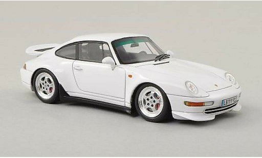 Porsche 911 Carrera 1/43 Spark Coupe wit 1995 modelauto