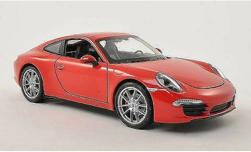 Porsche 911 S 1/24 Welly Carrera rood modelauto