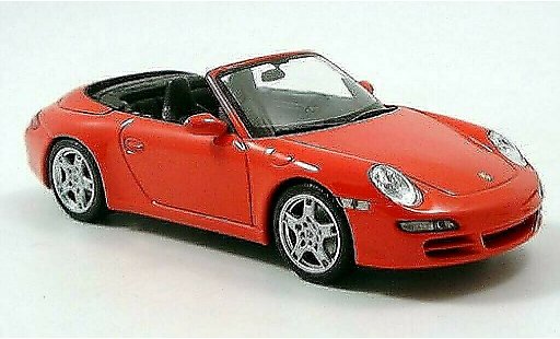 Porsche 911 S 1/43 Minichamps Carrera Cabriolet rood 2004 modelauto