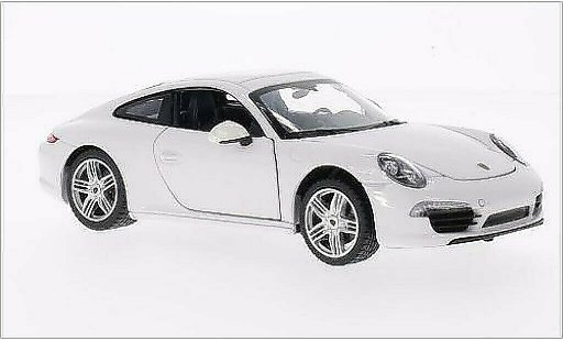 Porsche 911 Carrera 1/24 Rastar S wit modelauto