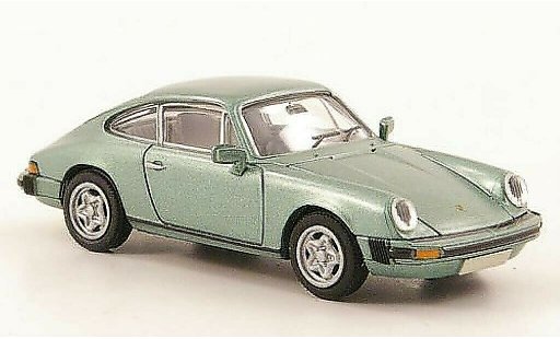 Porsche 911 Base 1/87 Brekina Coupe groen-met. modelauto