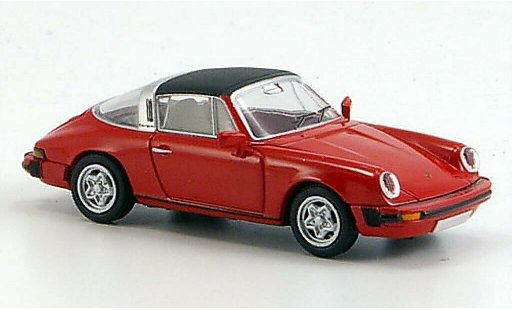Porsche 911 Targa 1/87 Brekina G-Modell rood abnehmbares dak modelauto