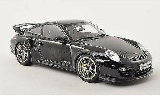 Porsche 911 GT2 1/18 Autoart zwart/carbon 2010 modelauto