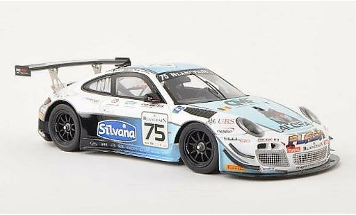 Porsche 911 GT3 1/43 Spark R No.75 24h Spa 2013 /M.Soulet modelauto