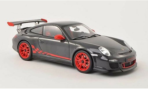 Porsche 911 GT3 1/18 Autoart 3.8 grijs/rood 2010 modelauto