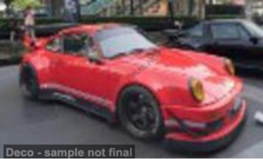 Modelauto Porsche 911 RWB Body Kit rood 1/43 Solido