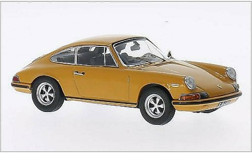 Porsche 911 S 1/43 Schuco Jochens Elfer geel modelauto