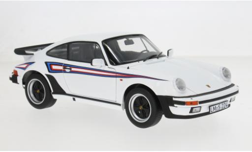 Modelauto Porsche 911 Turbo 3.3 wit/Dekor 1980 1/18 Norev