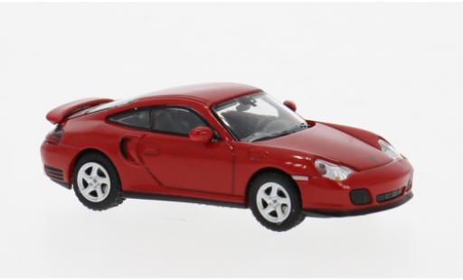 Modelauto Porsche 911 Turbo rood 1/87 Minichamps