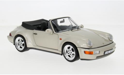 Modelauto Porsche 911 Turbo zilver&Atilde;&copy;e 1992 1/18 Norev