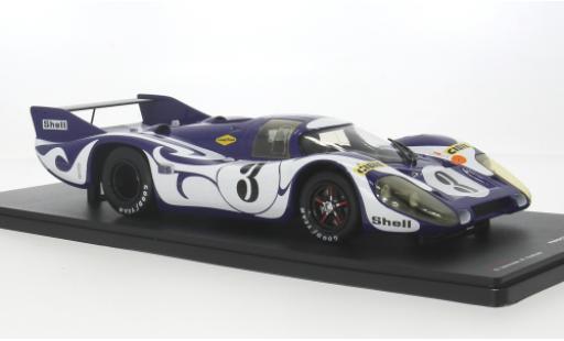 Modelauto Porsche 917 1970 Long Tail 24h Le Mans Martini Racing Team #3 L. Larrousse/W.Kauhsen 1/18 Werk83