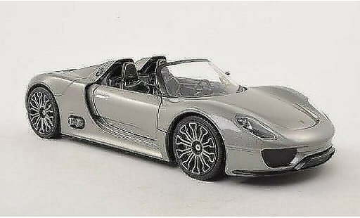 Porsche 918 Base 1/24 Welly Spyder grijs modelauto