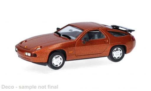 Modelauto Porsche 928 S S4 bruin 1/87 Herpa