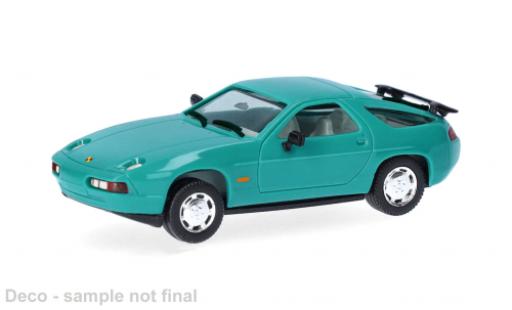 Modelauto Porsche 928 S S4 turquoise 1/87 Herpa