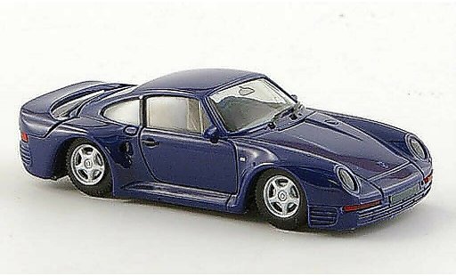 Porsche 959 Base 1/87 Herpa blauw modelauto