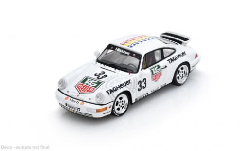 Modelauto Porsche 911 Base 964 Supercup Monaco 1 #33 M.H&Atilde;&curren;kkinen 1/43 Spark