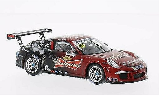 Porsche 911 GT3 Cup 1/43 Spark No.58 Budweiser PCCA 2014 modelauto