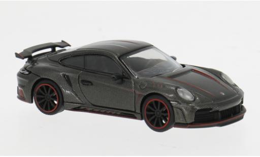 Modelauto Porsche 911 S tinger GTR carbon/rood 1/64 Pop Race