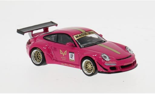 Modelauto Porsche 911 RWB *AVA roze 1/64 Pop Race