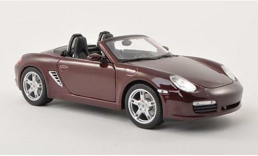 Porsche 718 S 1/18 Maisto rood 2005 modelauto