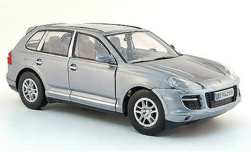 Porsche Cayenne Base 1/24 Motormax grijs met Glasdak modelauto