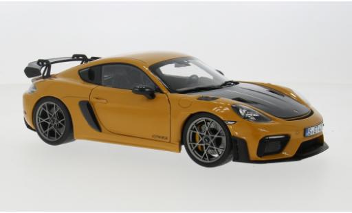 Modelauto Porsche 718 GT4 RS geel 1/18 Norev