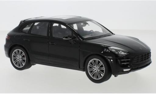 Modelauto Porsche Macan Turbo zwart 1/24 Welly