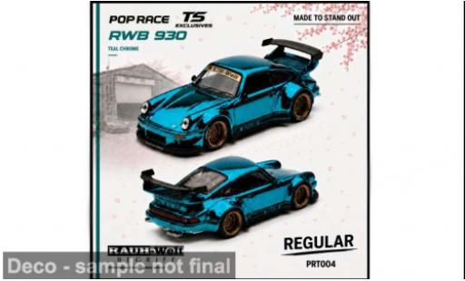 Modelauto Porsche 911 RWB turquoise Tokyo Station Exclusives 1/64 Pop Race