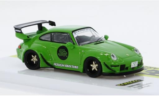 Modelauto Porsche 911 RWB groen 1/64 Tarmac Works