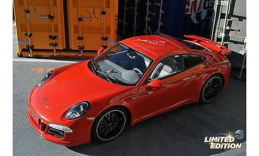 Porsche 911 S 1/18 GT Spirit Carrera AEROKIT CUP rood modelauto