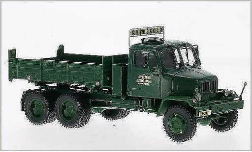 Praga V3S Pritsche 1/43 Abrex laadbak Autoskola mat-groen modelauto