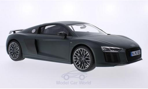 Modelauto Audi R8 v10 plus Coupe mat-olijfgroen 2015 1/18 Premium ClassiXXs