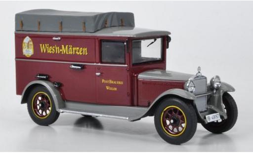Modelauto Mercedes L1000 Base Express Postbrauerei Weiler avec dakplane 1/43 Premium ClassiXXs