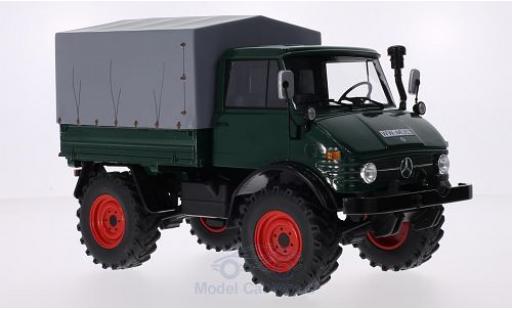 Modelauto Mercedes Unimog 406-425 406 groen met Plane 1/18 Premium ClassiXXs
