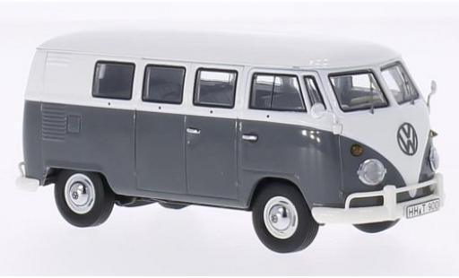 Modelauto Volkswagen T1 Base Bus grijs/wit 1/43 Premium ClassiXXs
