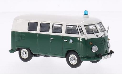 Modelauto Volkswagen T1 Base groen/wit Politie bus 1/43 Premium ClassiXXs