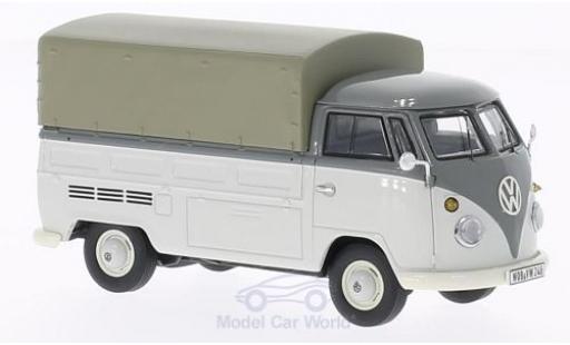 Modelauto Volkswagen T1 A laadbak grijs met Plane 1/43 Premium ClassiXXs