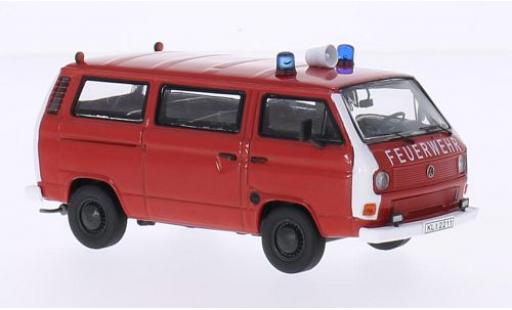 Modelauto Volkswagen T3 B Bus Brandweer 1/43 Premium ClassiXXs