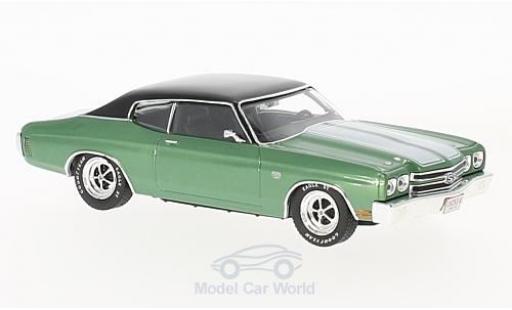 Modelauto Chevrolet Chevelle SS metallic groen/zwart 1970 1/43 Premium X