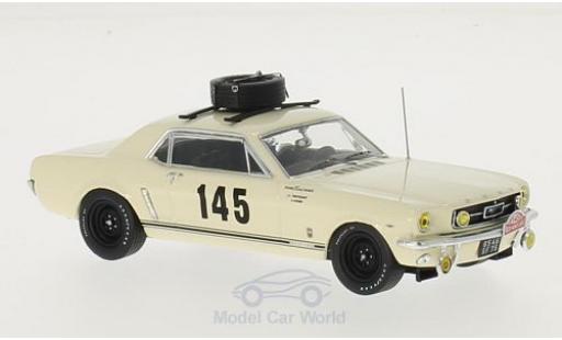 Modelauto Ford Mustang Rally No.145 Equipe France Monte-Carlo 1966 H.Chemin/J-L.Trintignant 1/43 Premium X