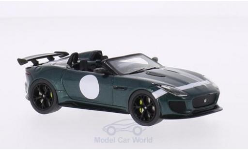 Modelauto Jaguar F-Type Project 7 7 metallic groen/Dekor 2014 Autosalon Paris 1/43 Premium X