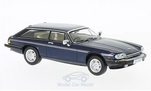 Modelauto Jaguar XJS Lynx Eventer metallic blauw RHD 1983 1/43 Premium X