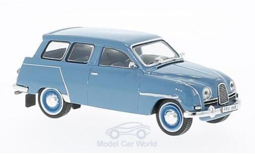Modelauto Saab 95 Base blauw 1/43 Premium X